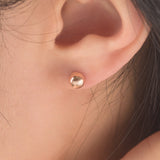 14k Gold 5mm Sphere Stud Earrings ERIM4079