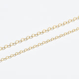 Oval Cutting Chain Necklace -0.5 NFEM4013