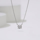 Lab Grown Dia 14K White Gold Wonder Landy Necklace 0.1ct NNTM4106L