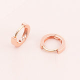 14K Gold Medium Simple Hoops ECPM4068