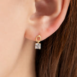 Link Square Earrings ETRM4387