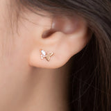 Shine Butterfly Stud Earrings ETRM4186