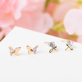 Shine Butterfly Stud Earrings ETRM4186