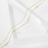 Plain Two-Line Chain Bracelet BETM4093