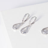 Tears Drop Hoop Earrings EMSS4814