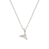 Birthstone Whale Tail Necklace NJUS4018
