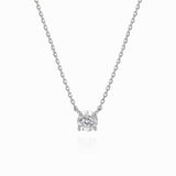 Lab Grown Dia 14K White Gold Wonder Landy Necklace 0.1ct NNTM4106L