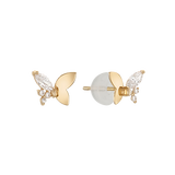 Shine Butterfly Stud Earrings ETRM4186