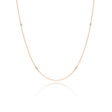 Round Bezel Point Necklace NNKM4370