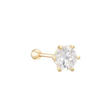 Simple Basic 5mm Stone Piercing ENOM4098