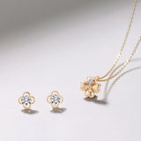 Diamond Lucky Flower Necklace MNM14921