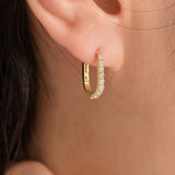 14k Gold Attention Huggie Earrings EOOM4360