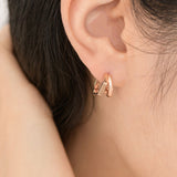 14k Gold Atrang Huggie Earrings EJLM4063
