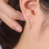 14k Gold Attention Huggie Earrings EOOM4360