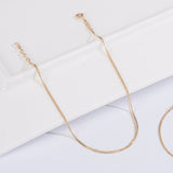 14k Gold Basic Cube Double Chain Bracelet BMSM4061