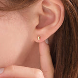 Tiny Volume Stud Earrings EAMM4041