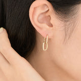 Glam Drop Huggie Earrings EJLM4062