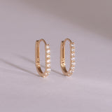 14k Gold Attention Huggie Earrings EOOM4360