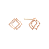 Fancy Line Stud Earrings EETM4546
