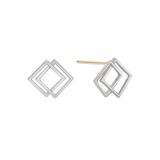 Fancy Line Stud Earrings EETM4546