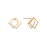 Fancy Line Stud Earrings EETM4546