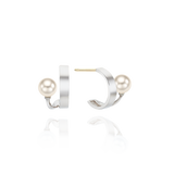 Swell Pearl Hoop Earrings ETRM4365