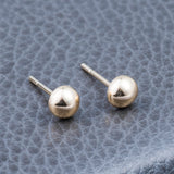 Hemisphere Ball 4mm Stud Earrings EBJM4007