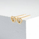 Mini Heart Stud Earrings ENOM4148