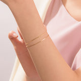 Silk Basic Two Lines Bracelet BHNM4004