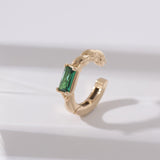 Necoil Emerald Square Ear Cuff EJUM4058