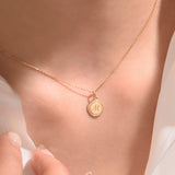 Grace Initial Coin Pendant PETM4056