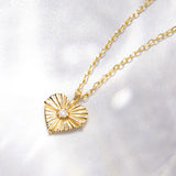 14k Gold Amy Heart Necklace NETM4202