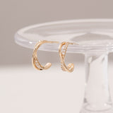 Dreaming Cross Hoop Earrings EWTM4030