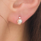 Dian Edge Pearl Stud Earrings EETM4540