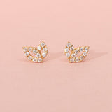 Even Leaf Stud Earrings ENOM4130