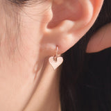 Flat Heart Swing Earrings EJUS4029