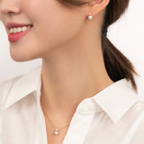 Mini Moon Pearl Stud Earrings ETRS4095