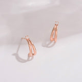 Double Line Hoop Earrings ETRM4341