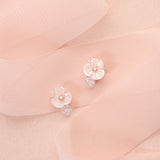 Pink Mother-of-pearl Stud Earrings ETRS4092