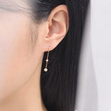 14k Gold Anna Edge Drop Earrings EETM4536