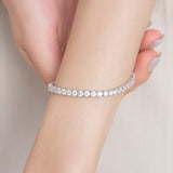 Silver Tennis Bracelet BOOM1015~6