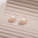 Dian Edge Pearl Stud Earrings EETM4540