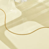 Silky cutting curve chain -0.5 Necklace NFEM4011