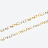 Oval Cutting Chain Necklace -0.3 NFEM4012