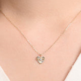 14k Gold Amy Heart Necklace NETM4202