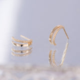 Bonito mini Milgrain Hoop Earrings EMSM4930