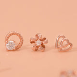 Double Heart Piercing ESWM4109