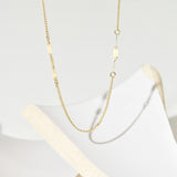 Curve Point chain Necklace NRTM4004