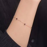 Black spinel Catch Bracelet