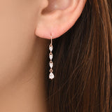 Brill Pear Cut Drop Earrings EMSM4947